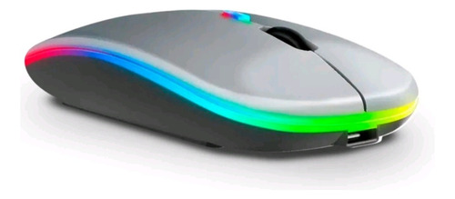 Mouse Sem Fio Recarregável Compatível Notebook Samsung Cor Cinza-escuro