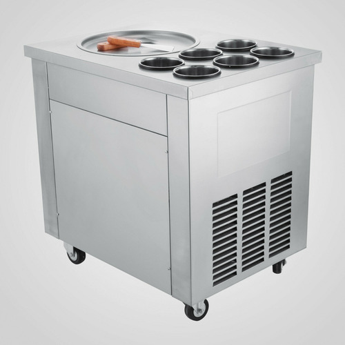 Imagen 1 de 1 de Maquina Helado Plancha Inox 110v Nueva En Oferta 6 Compart.