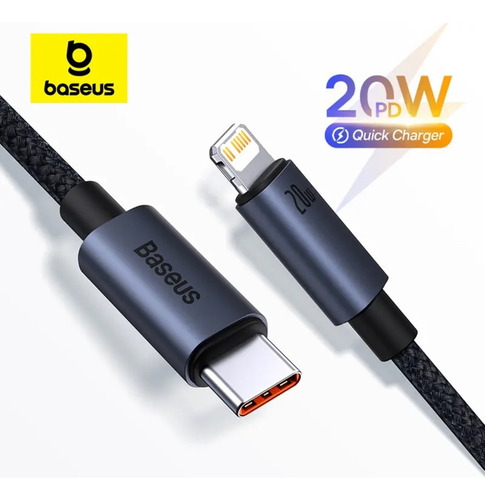 Cabo Para Iphone Tipo C Lightning Preto