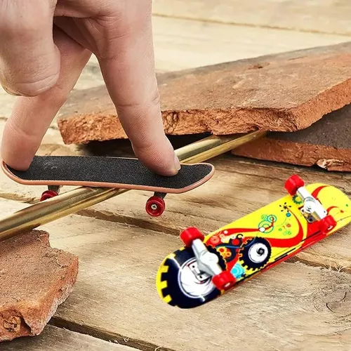 Skate De Dedo Com Lixa Fingerboard Infantil Brinquedo