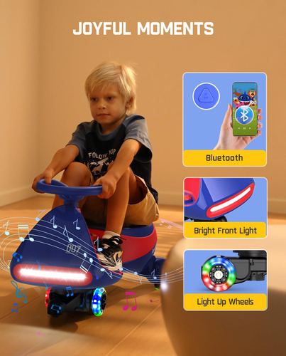 Coche Eléctrico Wiggle Fanttikride N7 Pro 12 V Con Pedal Azu