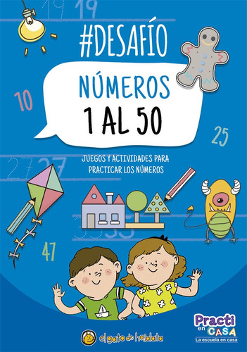 Libro Infantil Desafío: Números Del 1 Al 50 - Aprendizaje