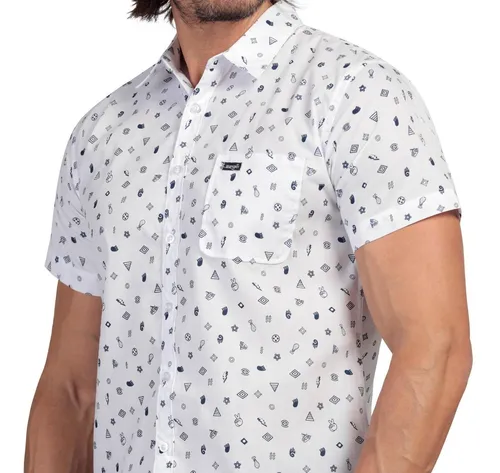 Camisa Slim Fit Manga Corta Wrangler Hombre 243
