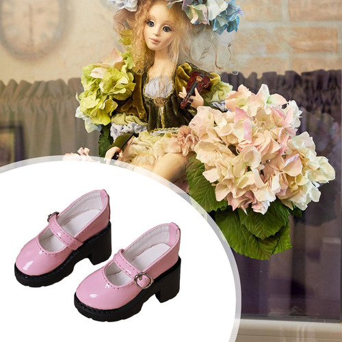 Zapatos De Tacón Alto A Escala 1:4, Decoración De Rosa