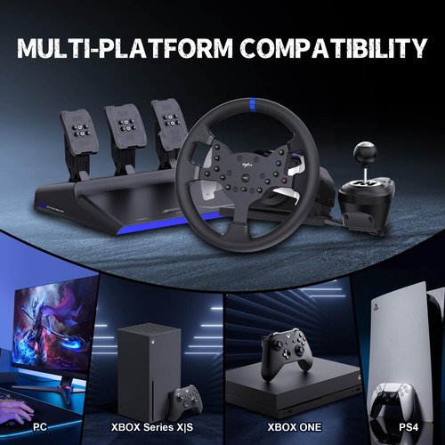 Volante Pxn V99 Con Feedback Para Pc Y Consolas