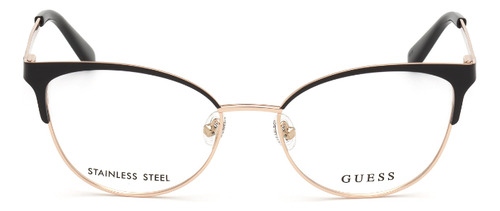 Lentes Ópticos Negro Brillante Guess Gu2796001