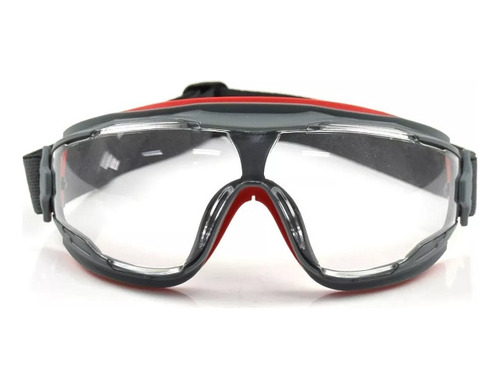 Oculos De Segurança Ampla Visao 3m Gg500 Lente Incolor