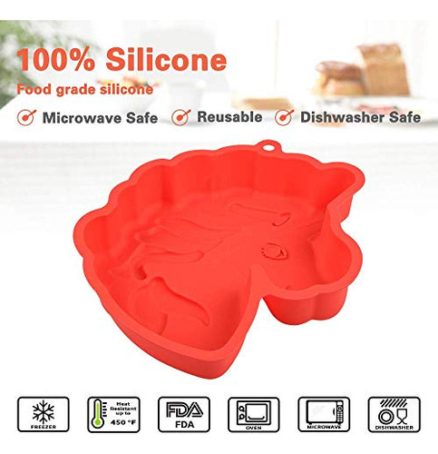 Molde Pastel Unicornio 10puLG - Pan Silicona Para Hornear -