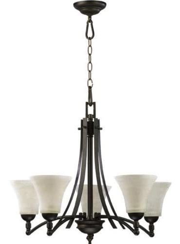 Quorum Lighting 6177 - 5-86, Aspen Vidrio 1 Nivel Chandelier