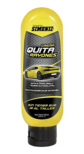 Crema Quita Oxido Rayones Motos Automóviles Brillante 120 Ml