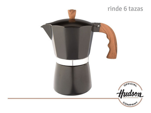 Cafetera Aluminio Esmaltado Negro Tipo Italiana Induccion 6