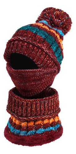 Conjunto De Gorro De Punto 3 En 1 Para Invierno, Para Cubrir