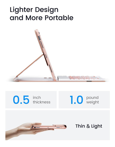 Funda Oyeeice Para iPad Pro 12.9 Con Teclado (6ª, 5ª Generac