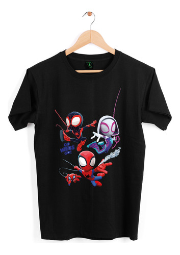 Polera Spidey Y Su Superequipo Gwen Spiderman Miles Xxl Xxxl