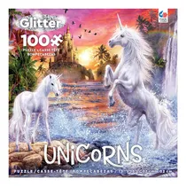 Comprar Unicornios Glitter - Puzle De Atardecer Cascada Unicornio, 1