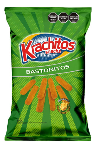 Pack X 10 Bastonitos Extra Queso Krachitos X 300 Grs.