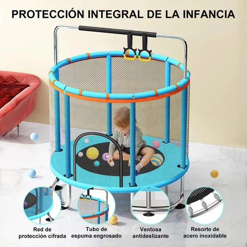 Porik Trampolin Para Niños Tumbling Resortes Red Seguridad