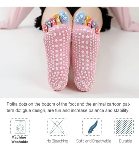 Caidienu Calcetines De Yoga Para Mujer, Calcetines Antidesli