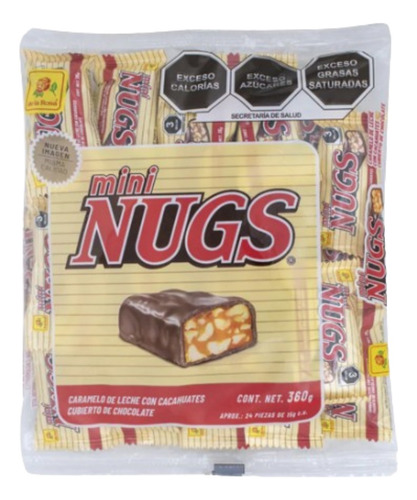 Chocolate Mini Nugs De La Rosa 24 Piezas
