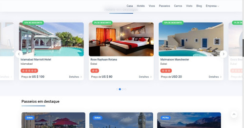Sistema Para Reserva De Passeios, Hotéis, Voos, Carros