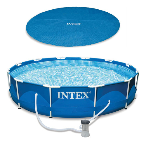 Intex E - Lona Solar Para Piscina Con Marco De Metal Intex .