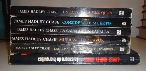 Lote De 6 Libros Novelas Crimen Suspenso James Hadley Chase (Usado)
