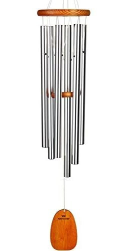 Wood Chimes Agls Amazing Grace Chime, Grande, Tubos De Plata