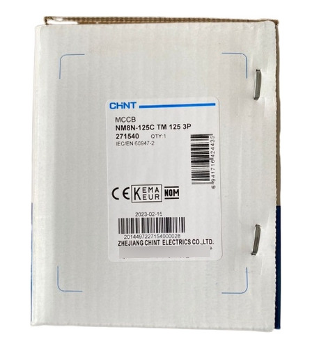 Interruptor Nm8n-125c Tm Trifasico 125 Amperes Con Zapatas