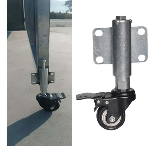 Rueda De Soporte Para Puertas De Jardín Con De Negro