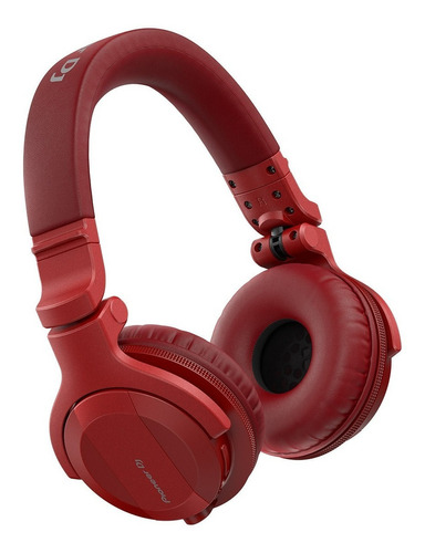 Fone de ouvido on-ear gamer sem fio Pioneer DJ HDJ-CUE1BT vermelho