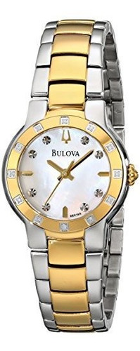 98r168 Mop Diamante De Bulova Mujeres Dial Tone Tu-reloj Pul