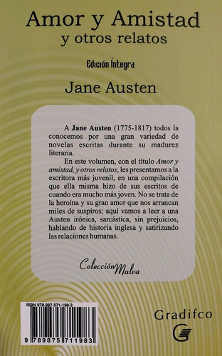 Amor Y Amistad - Jane Austen