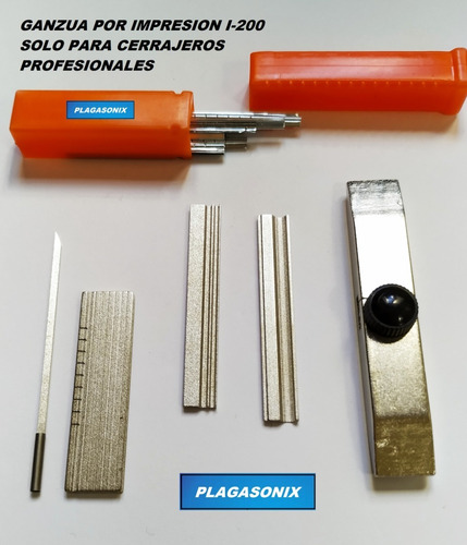 Imagen 3 de 10 de Ganzua Impresion Multipunto C/g I-200 Cerrajeria Profesional