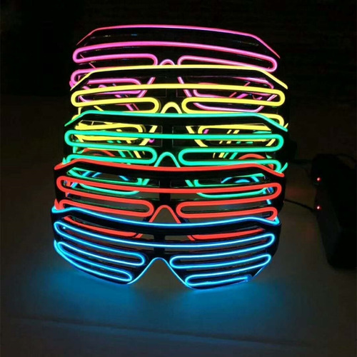 Lentes Led Neon Fiestas Electronica Rave Bodas 1-2 Color L20