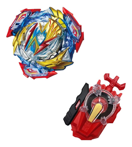 Beyblade Burst B-205 Ultimate Valkyrie Lancador Spark Dupla Cor Transparente