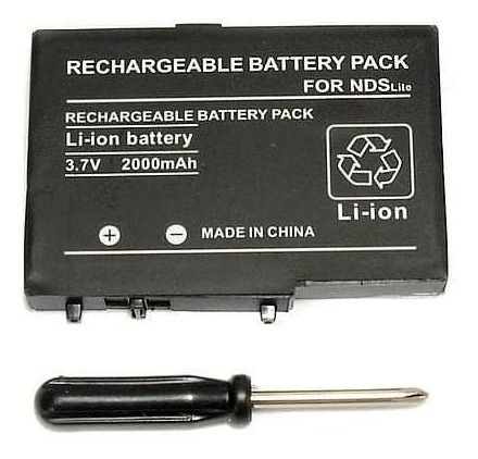 Bateria Pila Recargable Nintendo Ds Lite + Destornillador