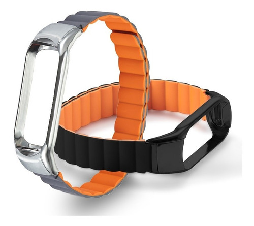 Imagen 2 de 3 de Malla Pulsera Magnética Xiaomi Para Mi Band 5 Y 6 Exclusivas