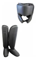 Comprar Kit Protector Tibial Rígido+ Cabezal C Pomulos Mma Boxeo 