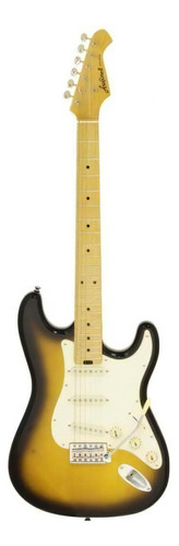 Guitarra Stratocaster Aria Pro Ii Stg-57 de 2 tonos Sunburst de 57 pulgadas