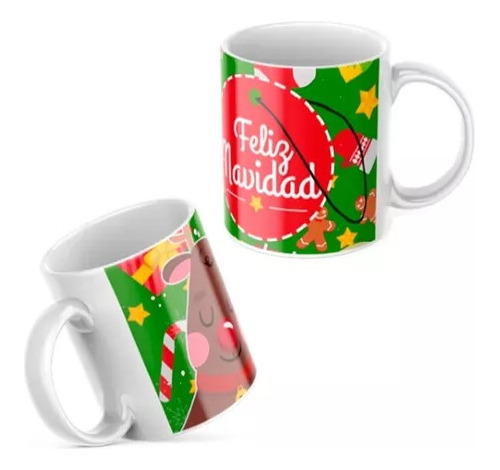 Pack De Tazas Navideños 2 Unidades Surtidas 500ml