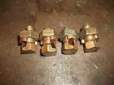 Lot Of 4 Blackburn 4h Split Bolt Connectors 8-4 Scl 2.5- Vvp