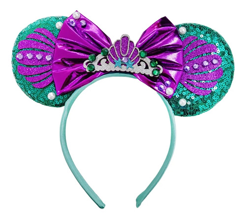 Diadema Orejas La Sirenita De Minnie Mouse Mickey Niñas