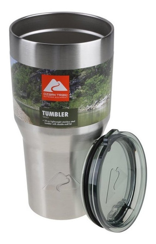 Vaso Térmico De Acero Inoxidable Tipo Yeti Ozark 32oz Color Plateado Liso