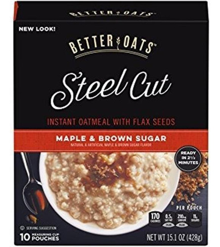 Mejor Avena Del Corte Del Acero Arce Y Brown Sugar Avena Ins