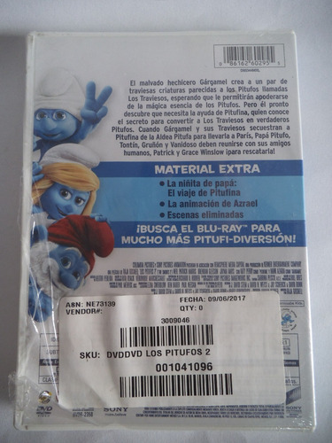 Imagen 3 de 3 de Los Pitufos 2 Dvd