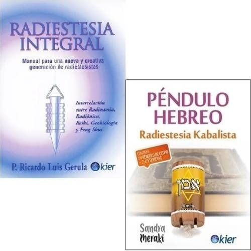 Pack Libro Radiestesia Integral + Péndulo Hebreo