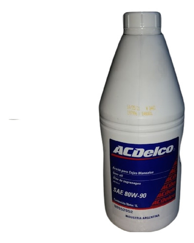 Aceite De Caja 80w90 Acdelco Original Chevrolet X 1 Litro