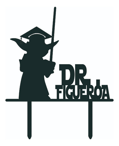 Cake Topper Adorno Torta Star Wars Graduacion Personalizado