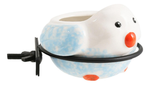 Comedero Para Pájaros Con Soporte De Abrazadera, Azul