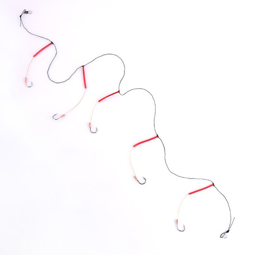 Imagem 2 de 4 de Chicote De Pesca Pescaria 0,85cm Com 5 Pernadas + Anzóis